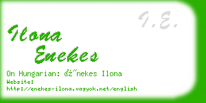 ilona enekes business card